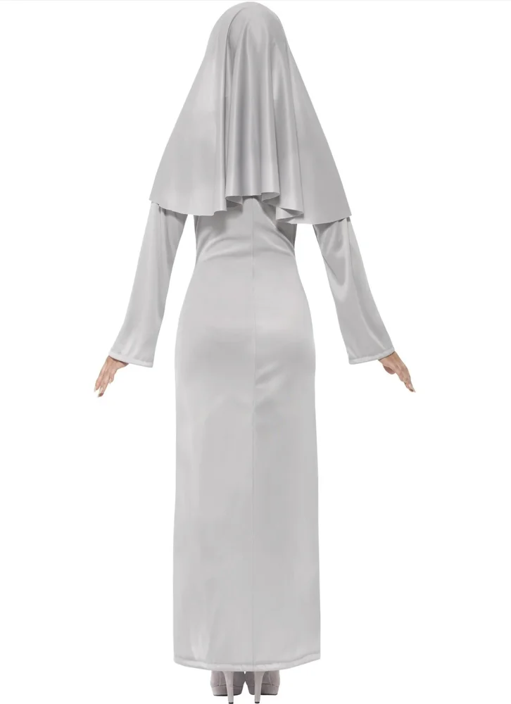 Gothic Nun Costume - Grey