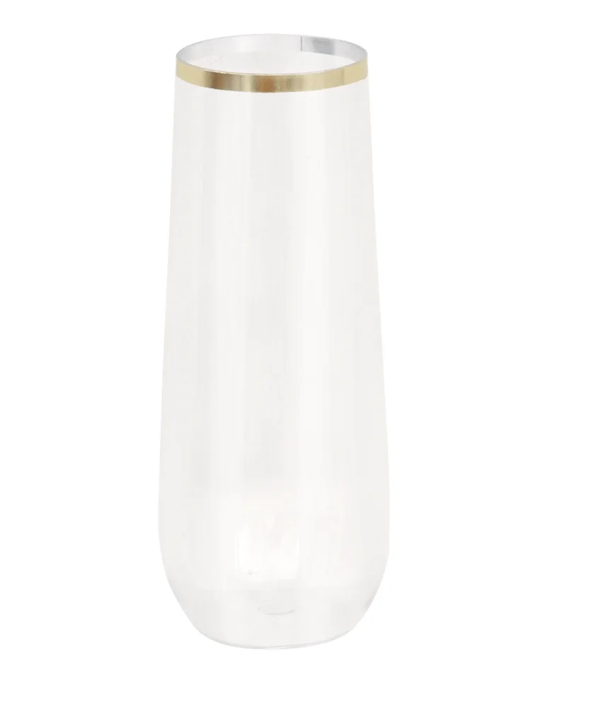 Champagne Glass Prop –Gold Rim
