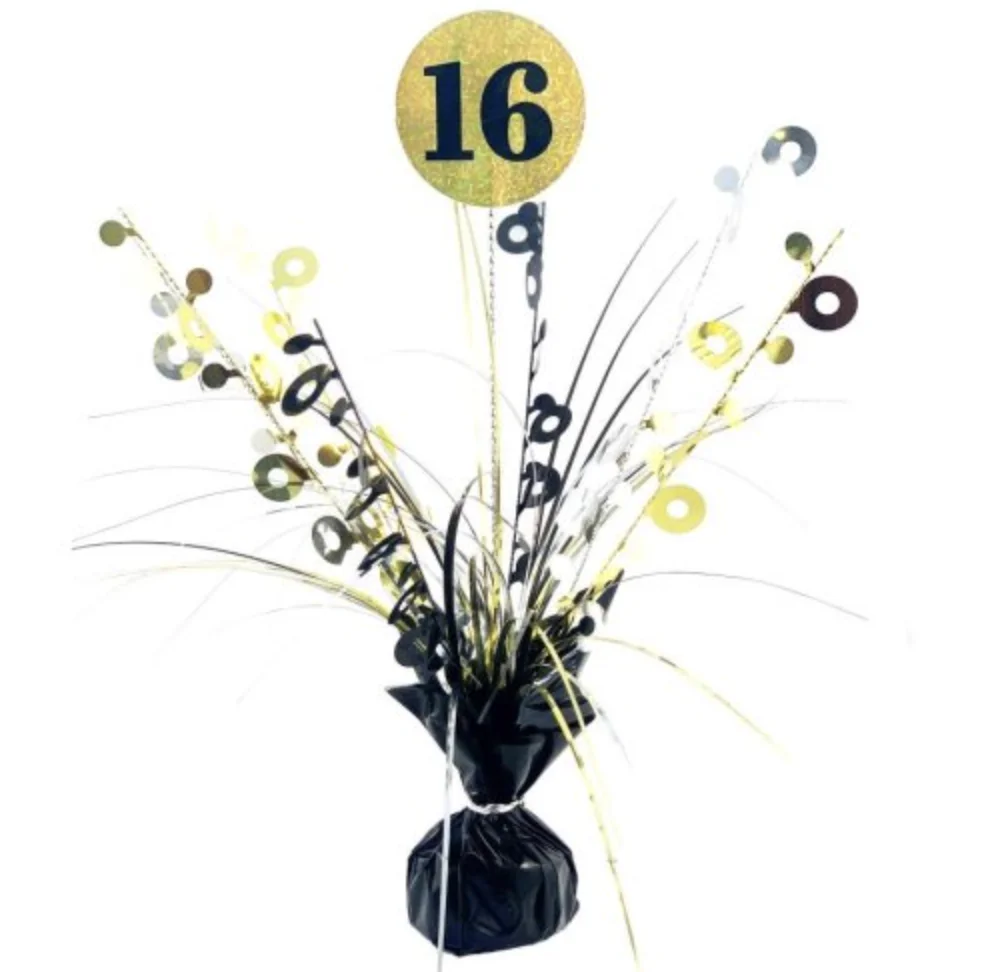 16th Black and Gold Centrepiece