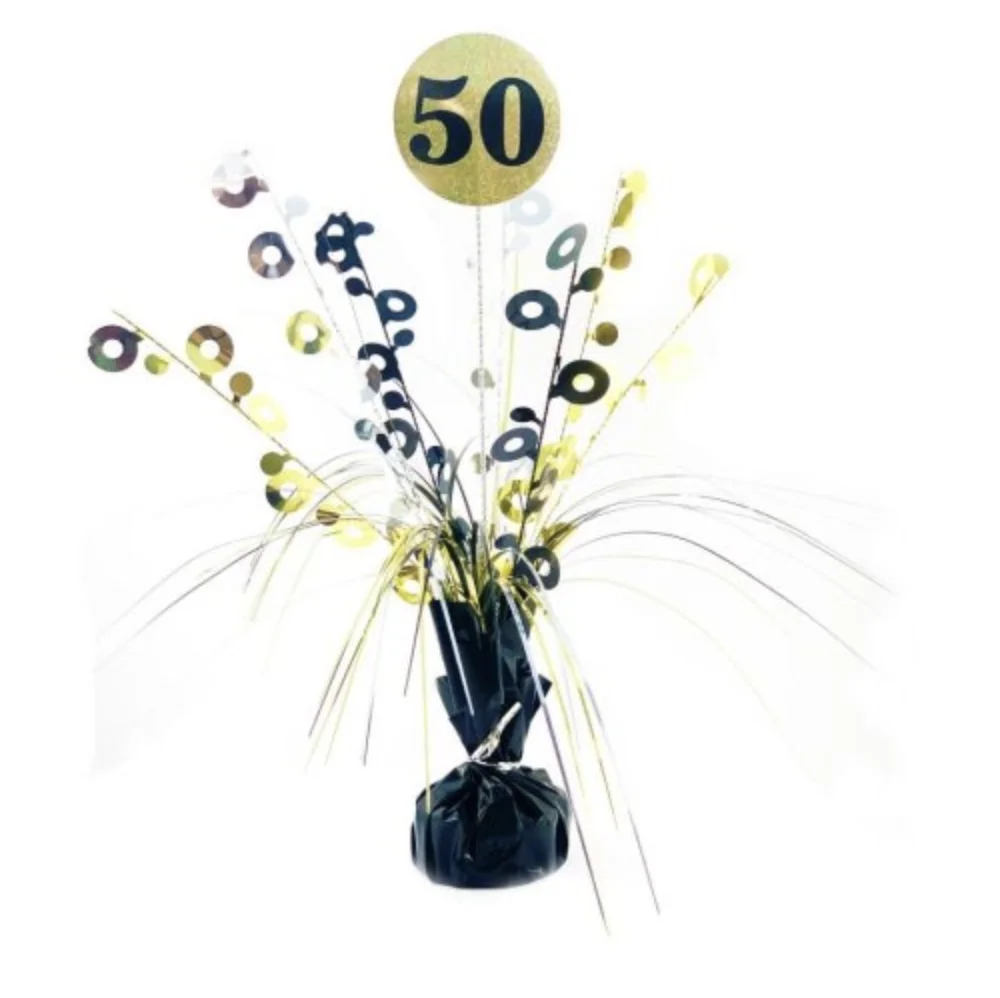 50th Black & Gold Centrepiece