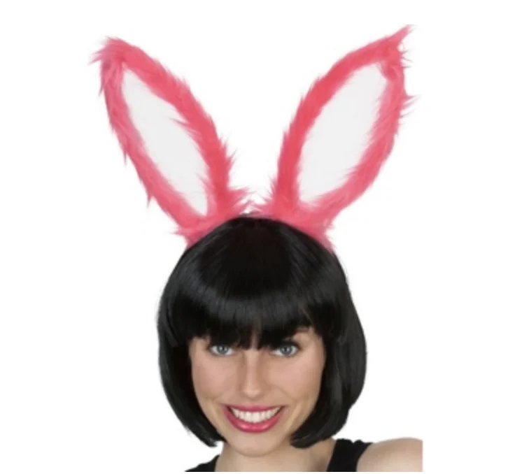 Pink Bunny Ears Headband