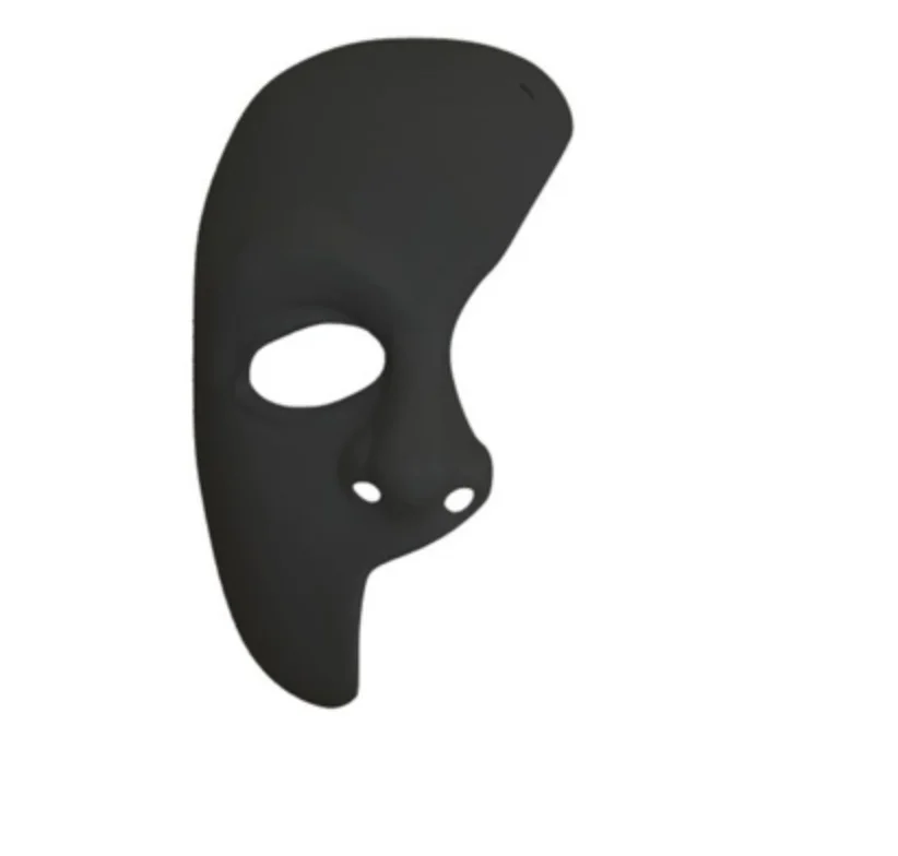Black Phantom of the Opera Mask