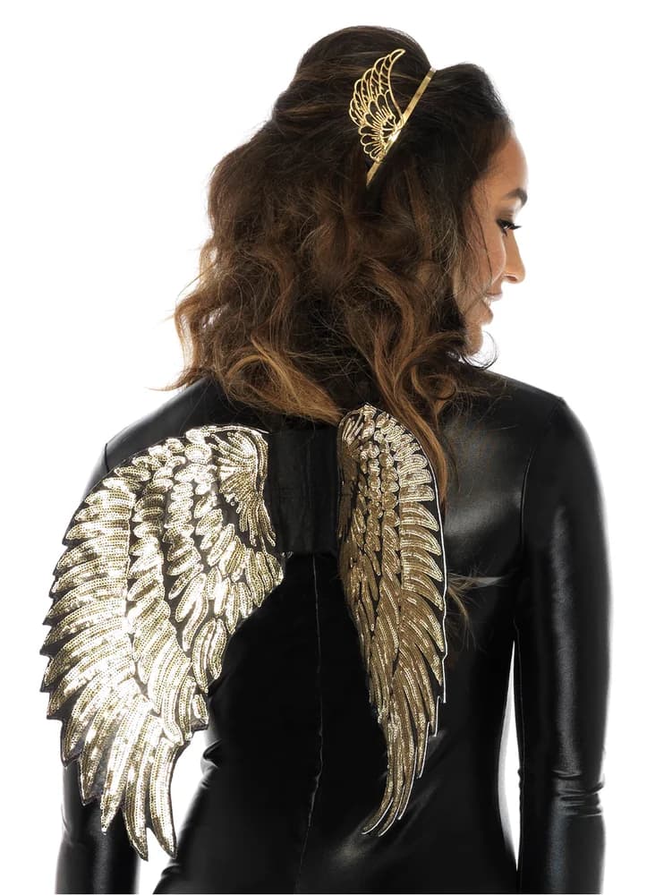 Angel Wings Costume – (Gold Sequin)
