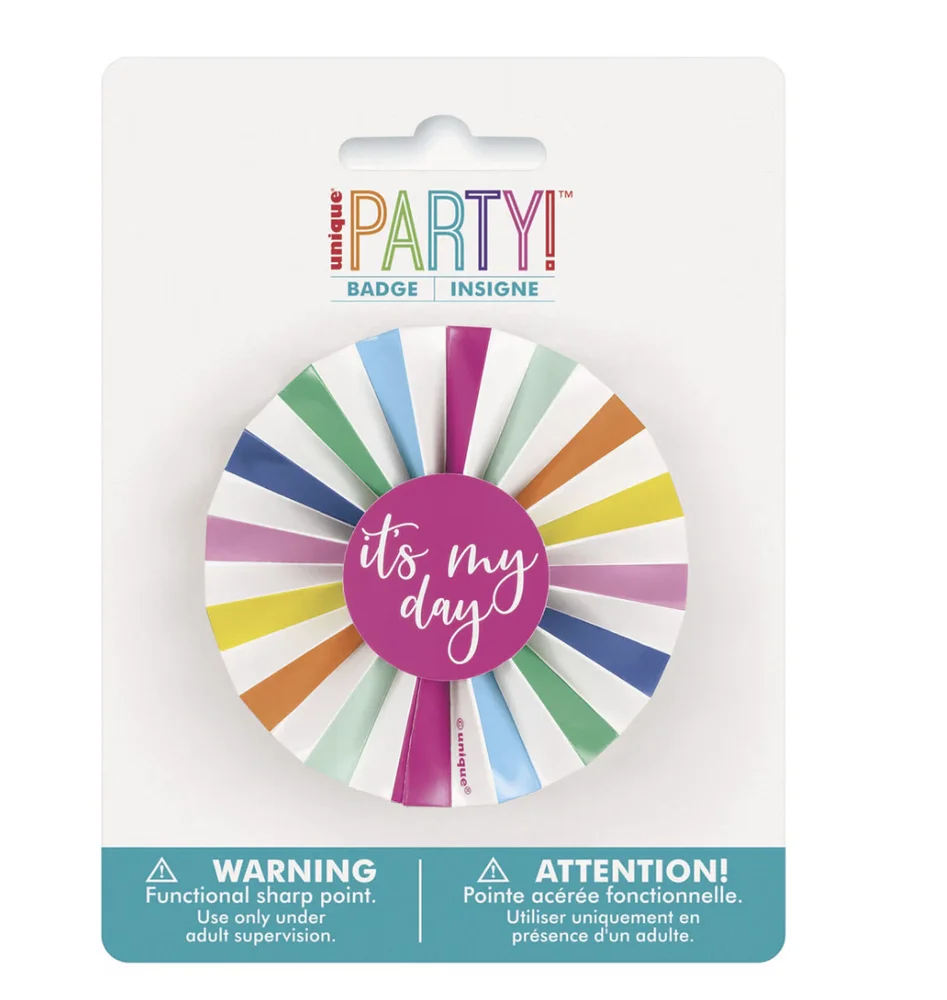 It's My Day Birthday Button Badge