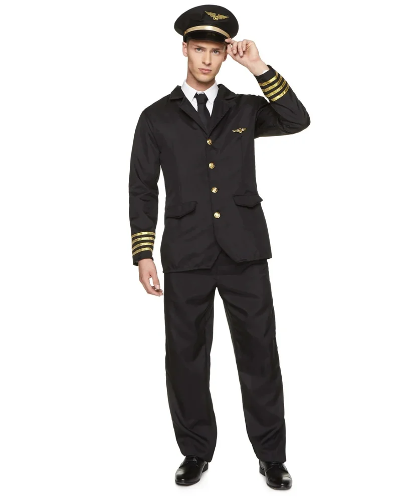 Adults Airline Pilot Costume