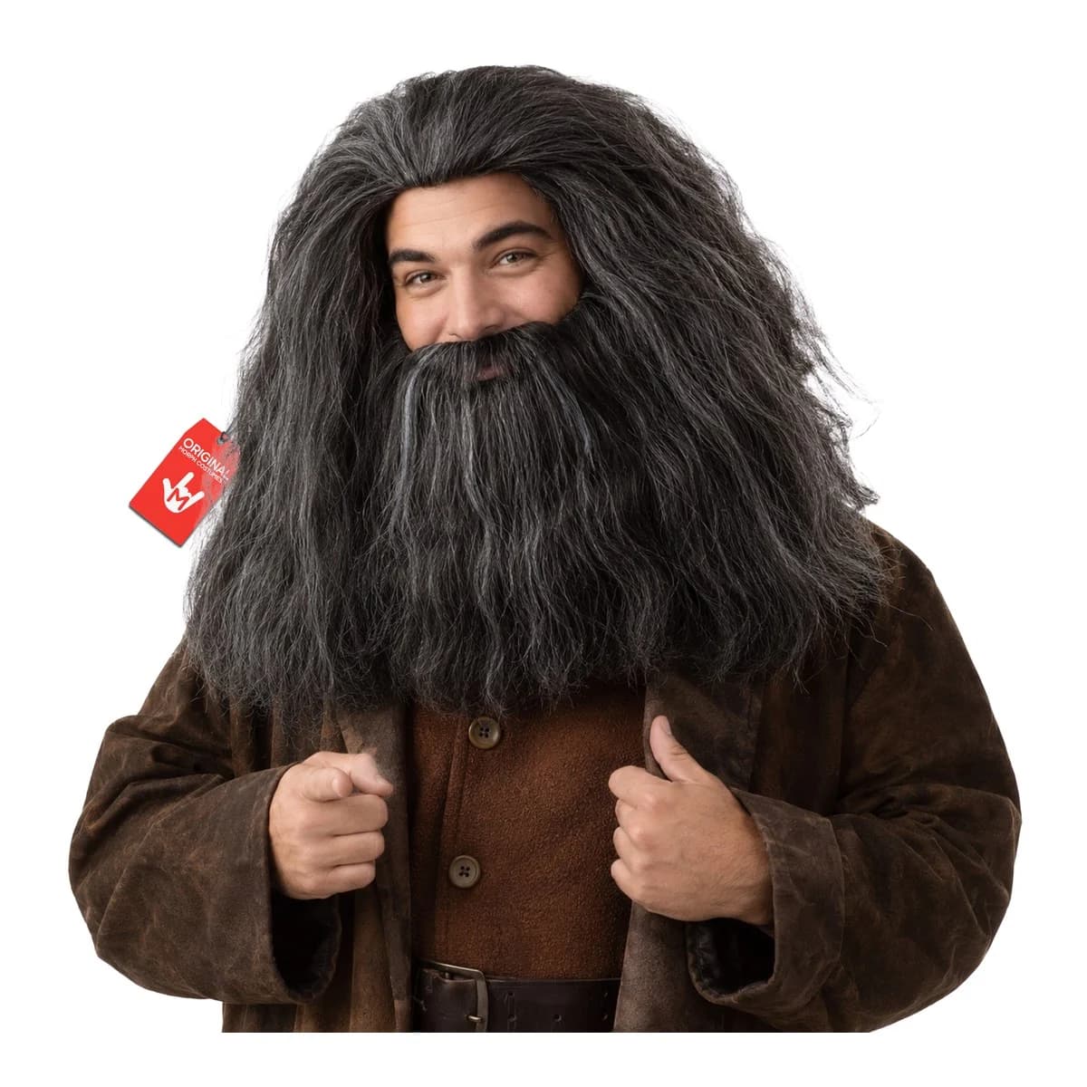 Long Grey Wizard Wig & Beard