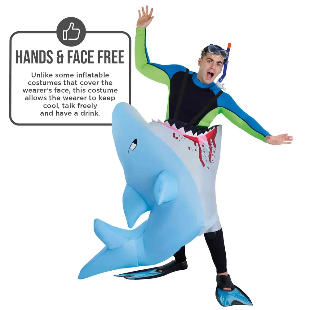 Man-Eating Shark Inflatable Costume – Adults