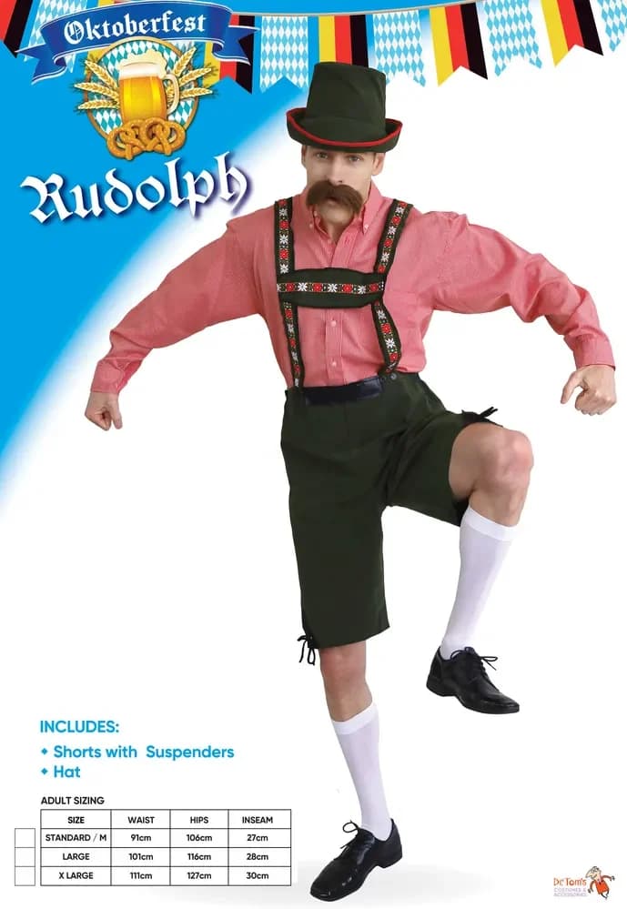 Rudolph Oktoberfest Costume – Adults