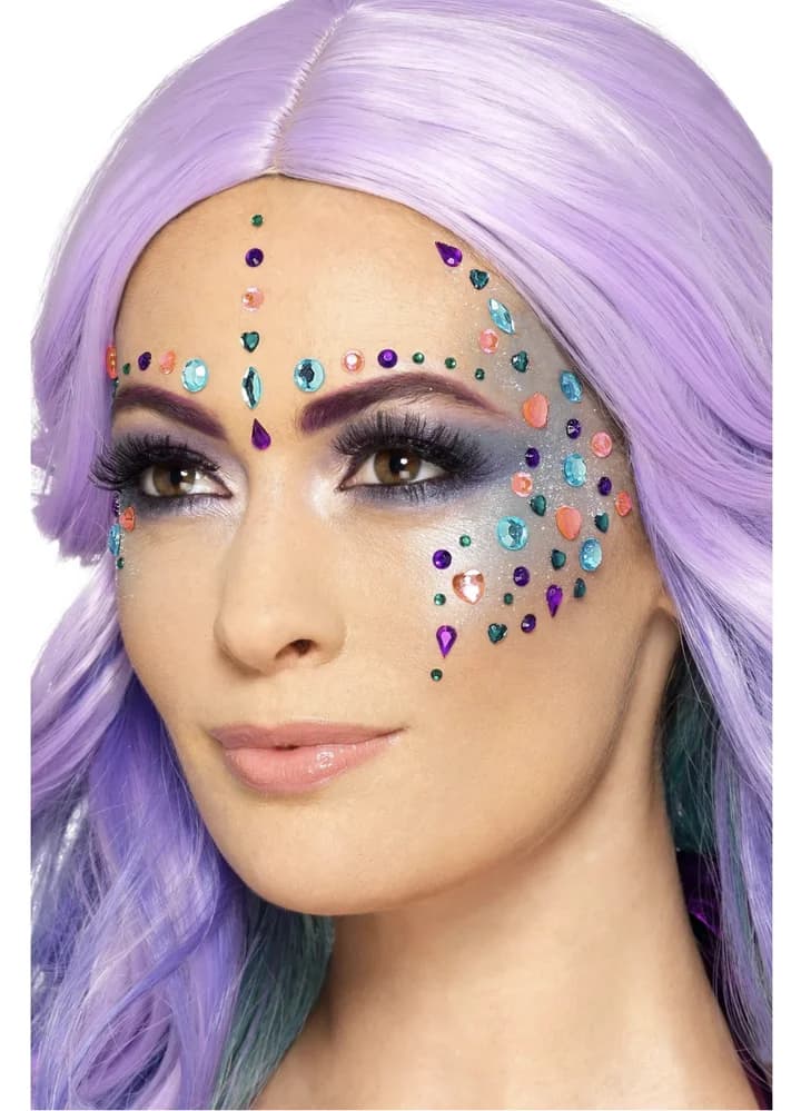 Pastel Purple Jewel Face Gems