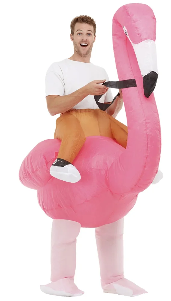 Flamingo Ride-On Inflatable Costume