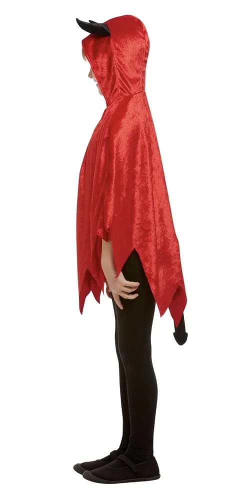 Devil Hooded Red Cape - Kids