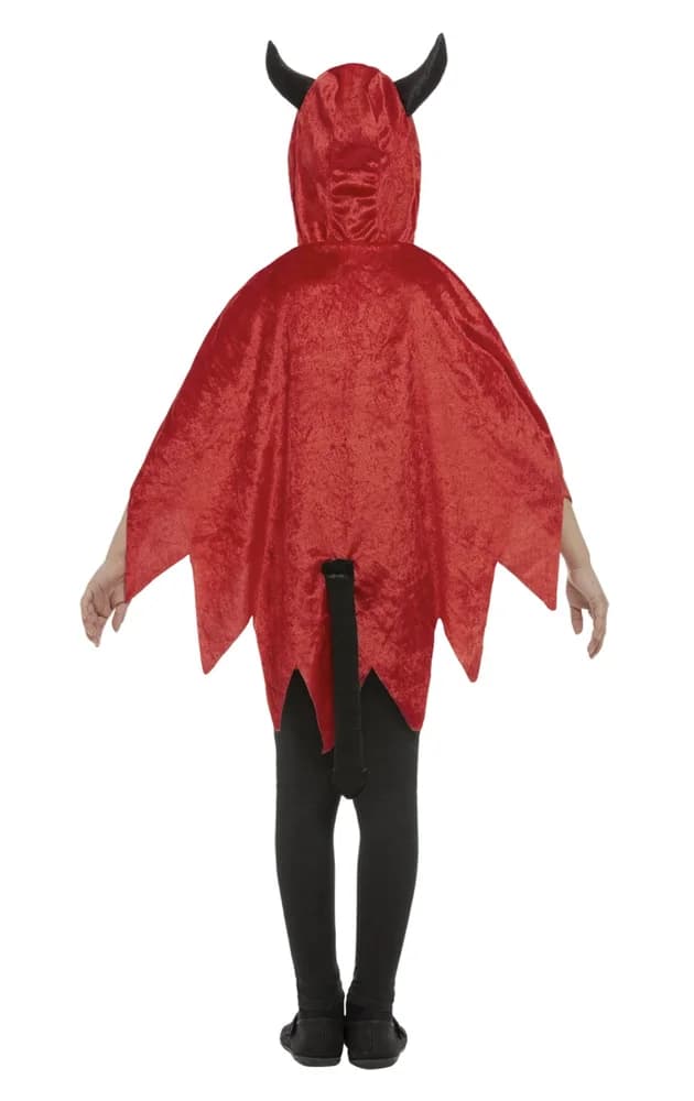 Devil Hooded Red Cape - Kids