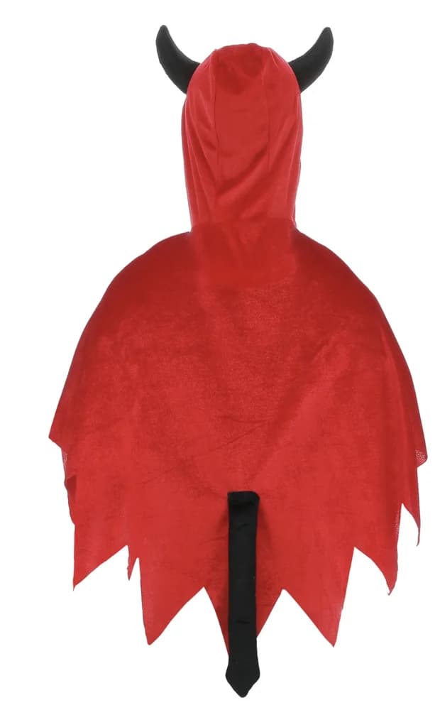 Devil Hooded Red Cape - Kids