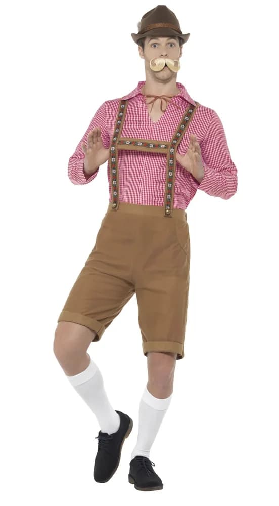 Mr Bavarian Red and Brown Costume