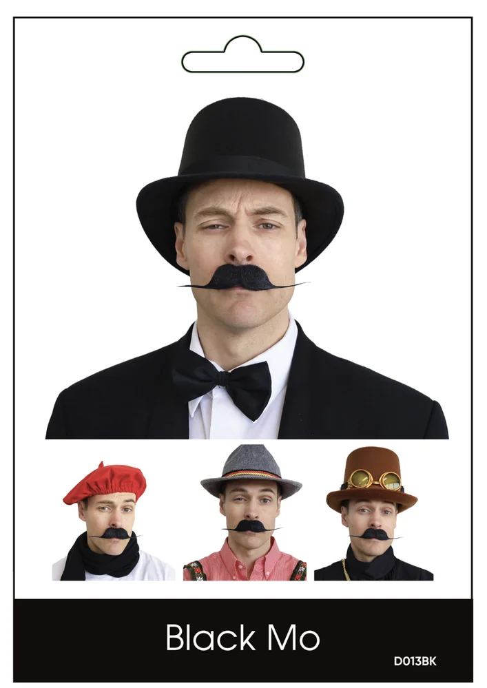 Classic Moustache (Mo) – Black
