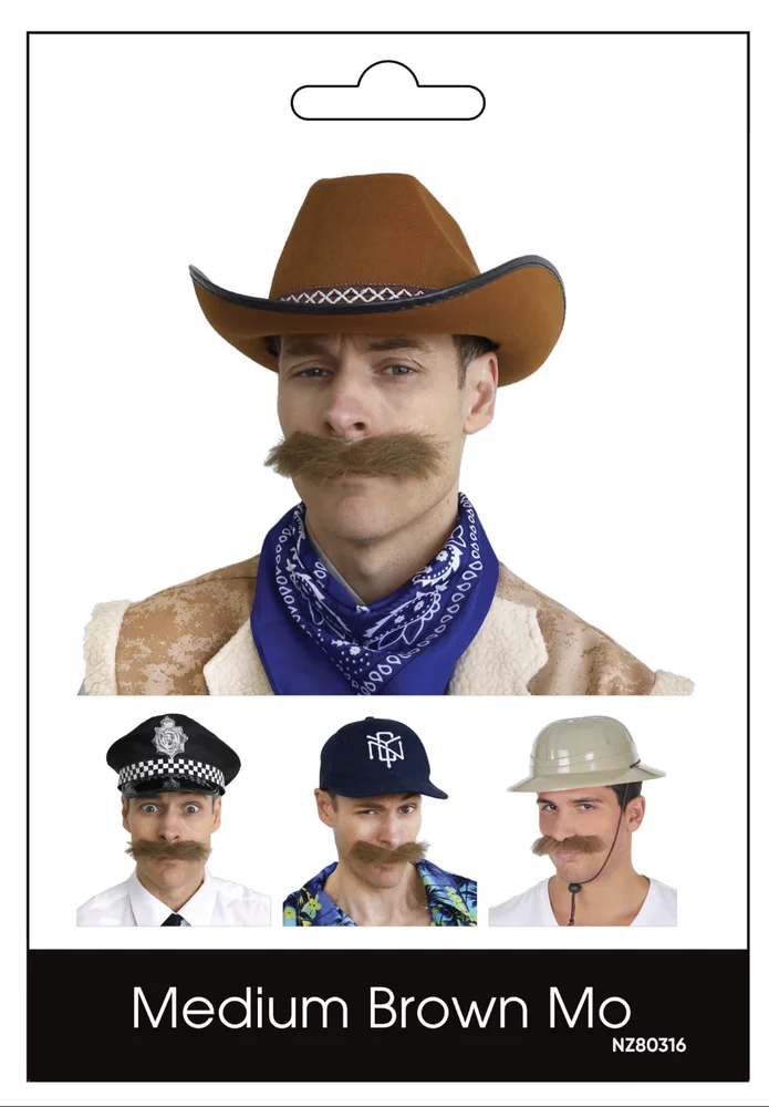 Mo Mustache – Medium Brown