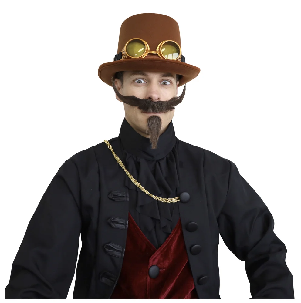 Victorian Moustache & Goatee – Large Brown