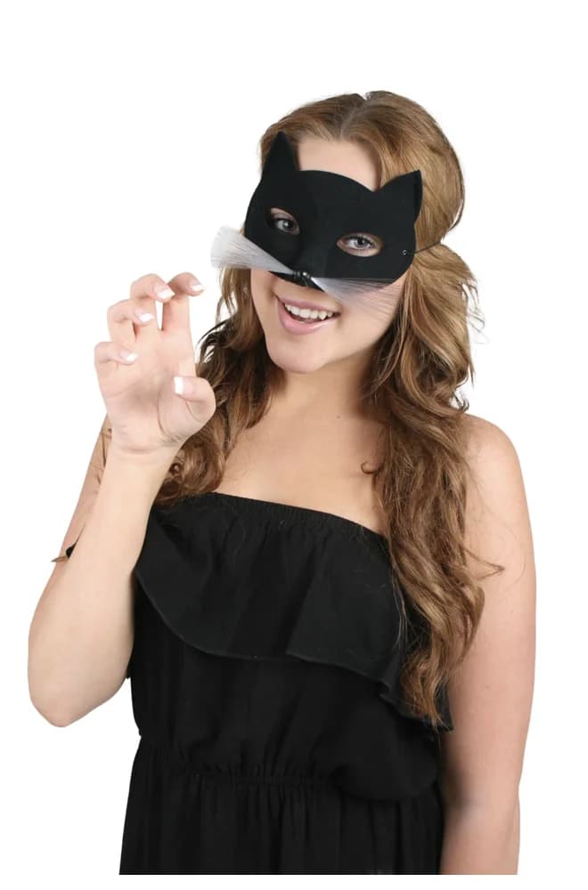 Tabby Cat Black Eye Mask