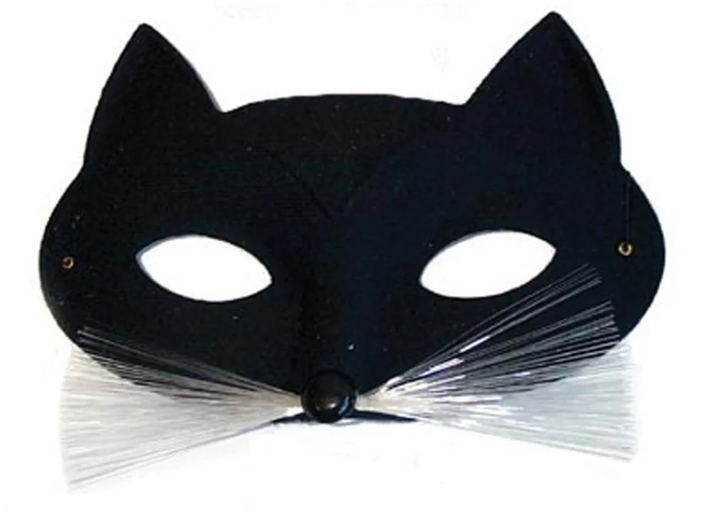 Tabby Cat Black Eye Mask