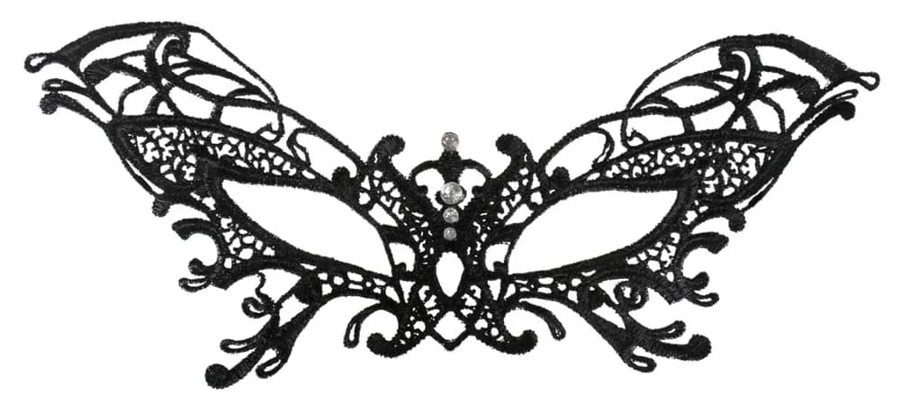Serena Lace Eye Mask – Black