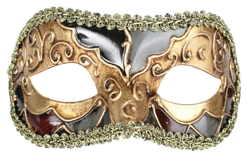 Luciana Metallic Eye Mask - Gold/Black