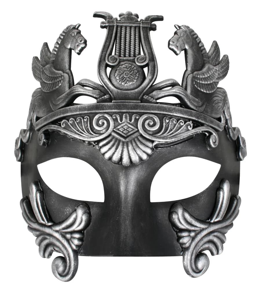 Centurion Eye Mask – Black & Silver
