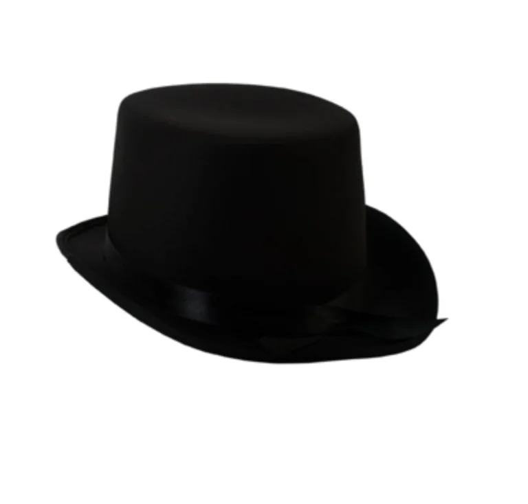 Top Hat Satin Black