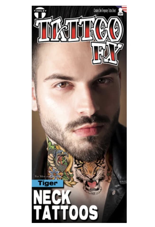 Tiger Neck Tattoo