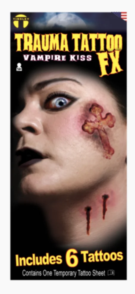 Vampire Kiss Temporary Tattoo Set