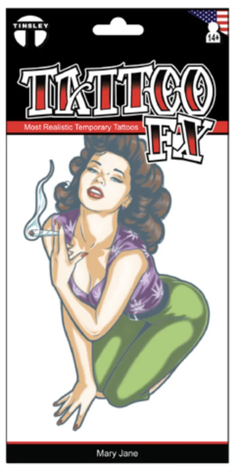 Mary Jane - BUD - Temporary Tattoo