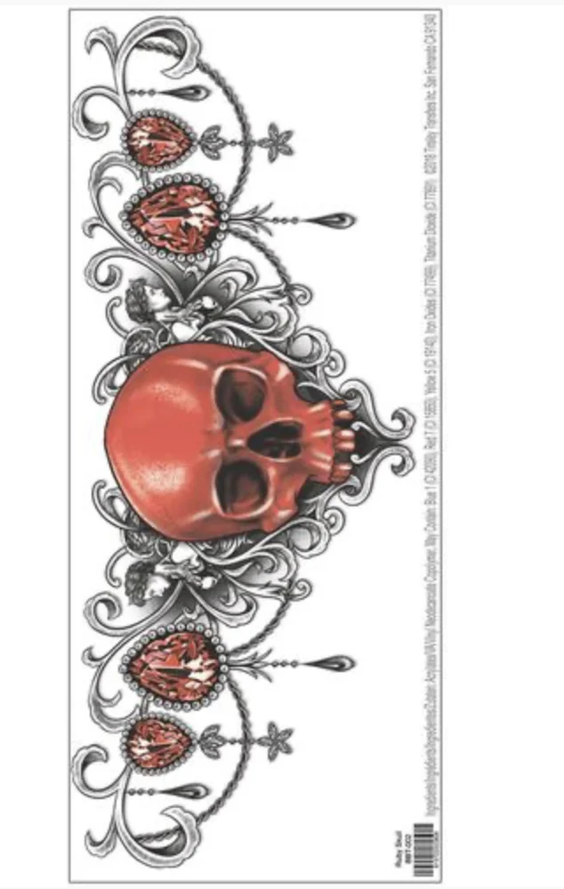 Ruby Skull Tattoo