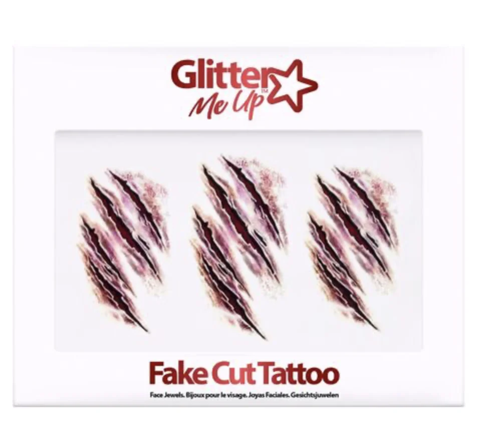 Fake Cut Tattoo Sticker