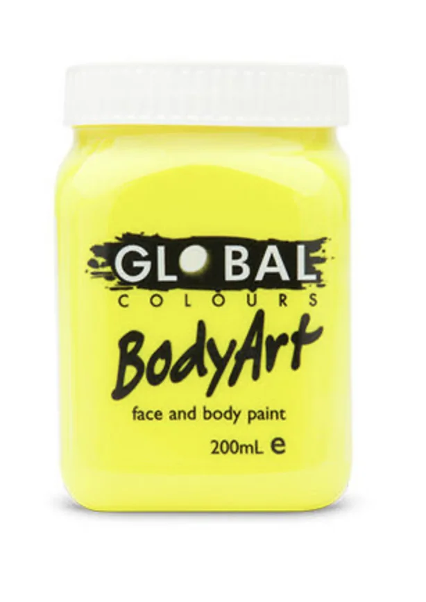 Fluro Yellow Face Paint - 200ml