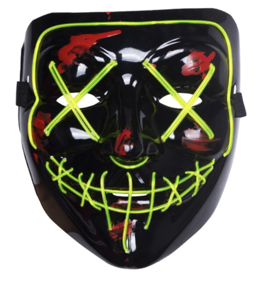 The Purge Mask – Fluro Green