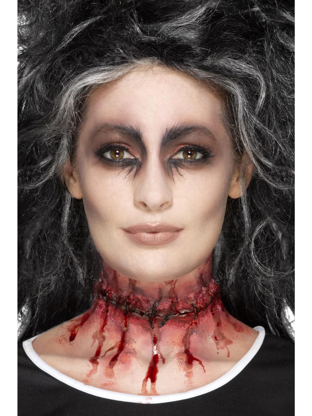 Latex Stitched Neck Scar Prosthetic with Adhesive, view 4