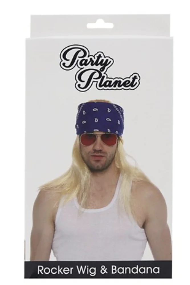 Rocker Wig & Bandana