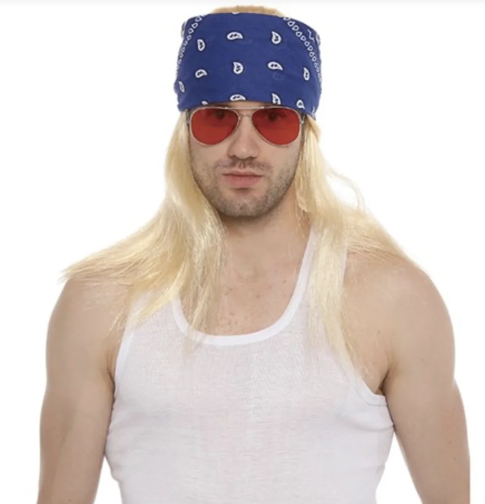 Rocker Wig & Bandana