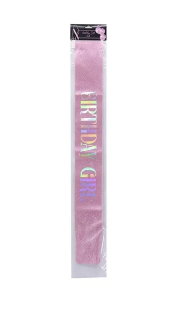 Birthday Girl Pink Sash