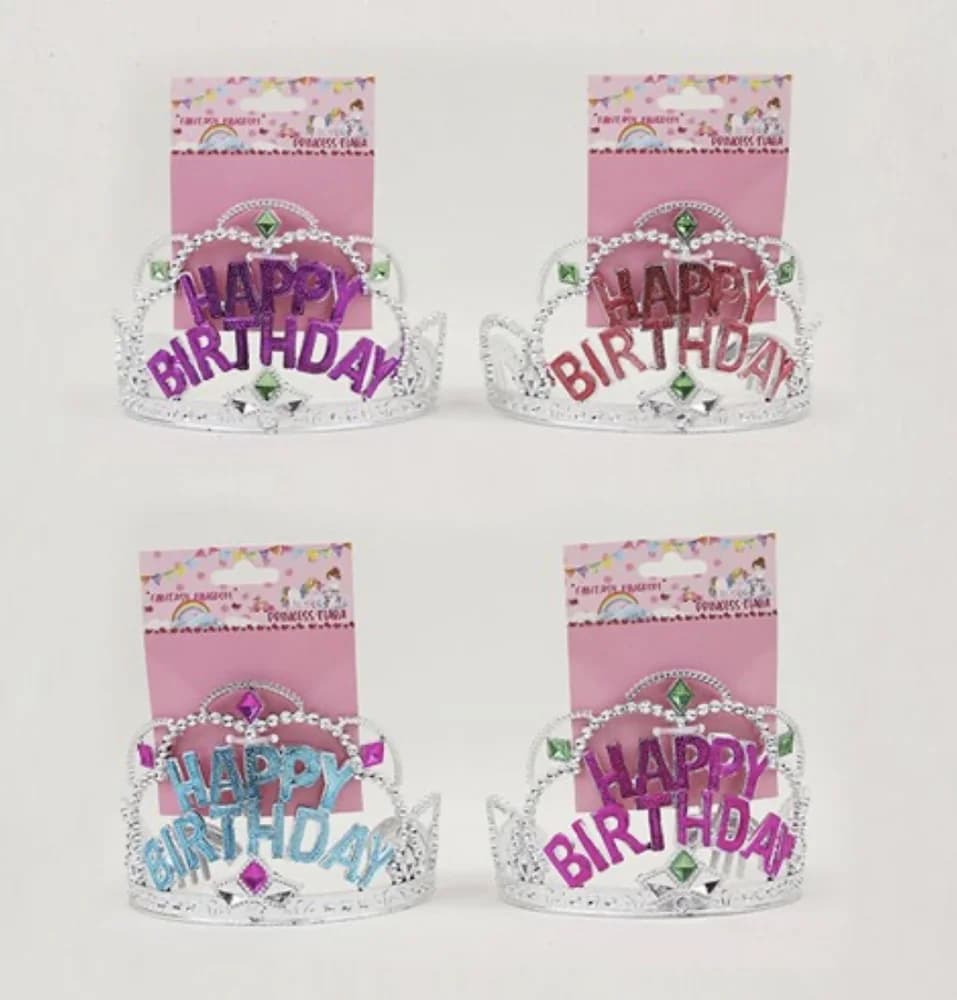 Happy Birthday Tiara - 1pc