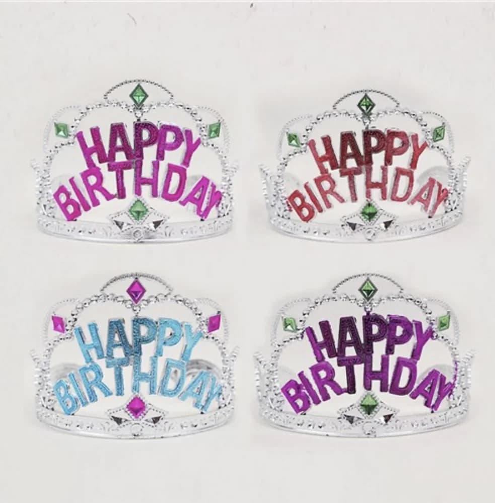Happy Birthday Tiara - 1pc