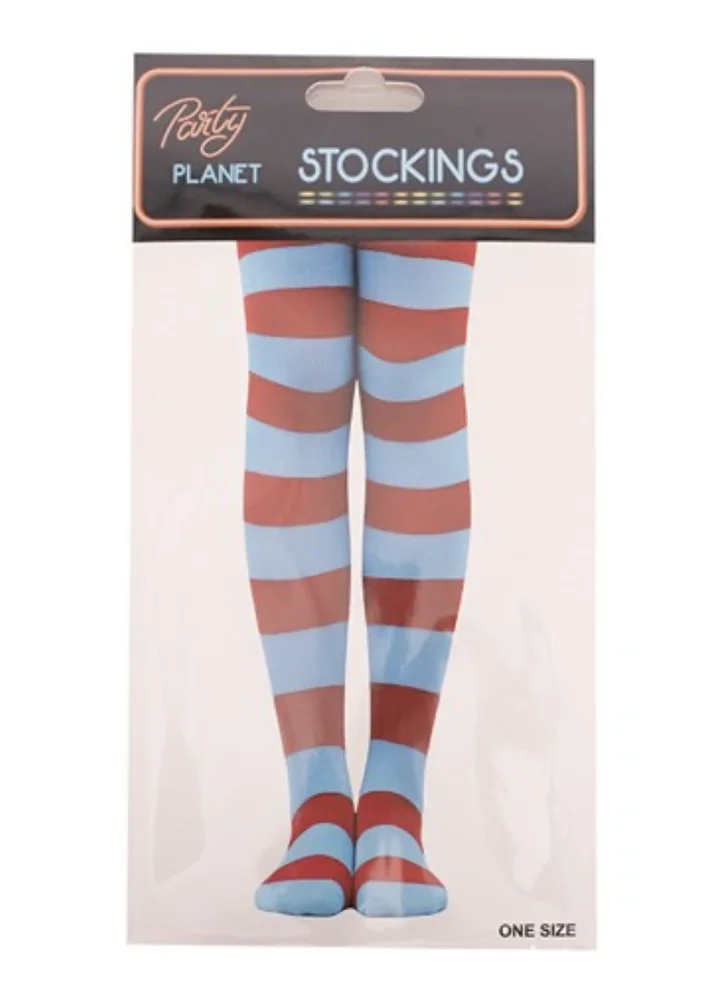 Girl Thing 1 & 2 Striped Stockings