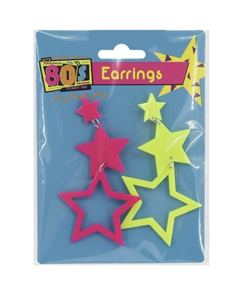 80's Star Earrings