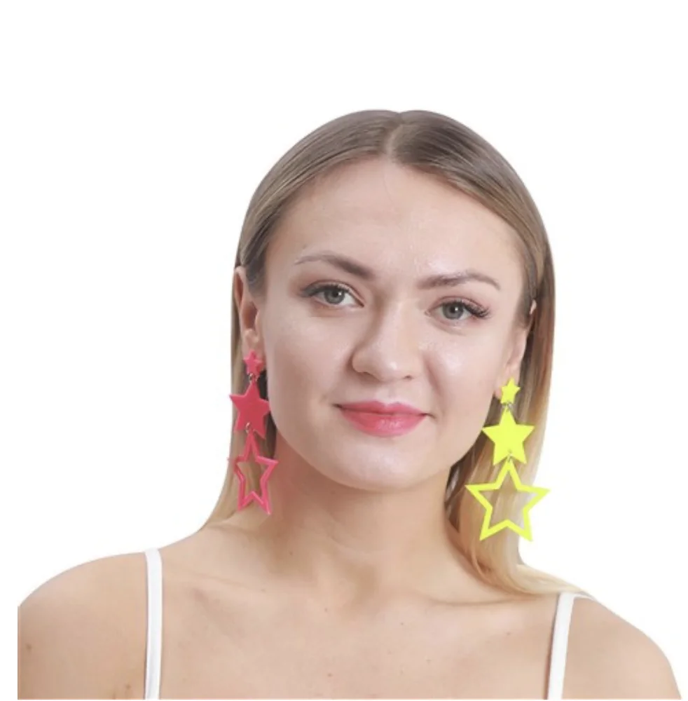 80's Star Earrings