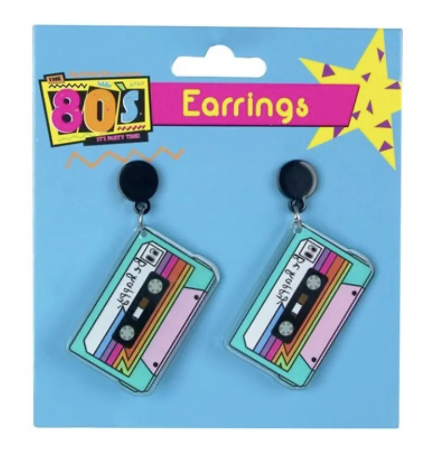 RETRO CASSETTE TAPE EARRINGS