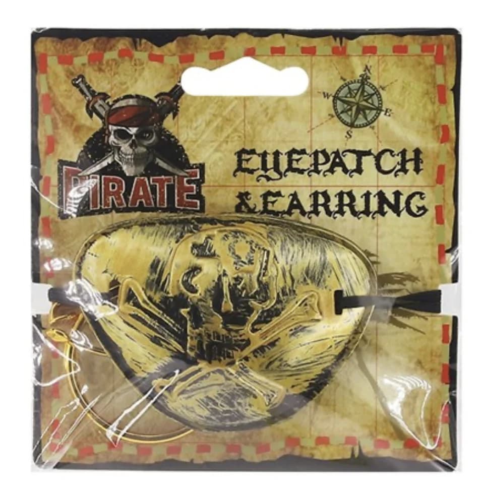 Pirate Eye Patch & Earrings