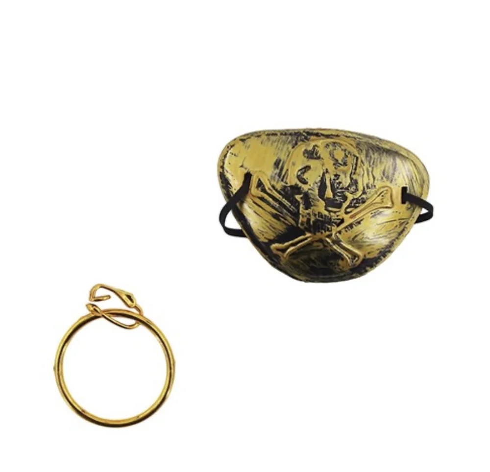 Pirate Eye Patch & Earrings
