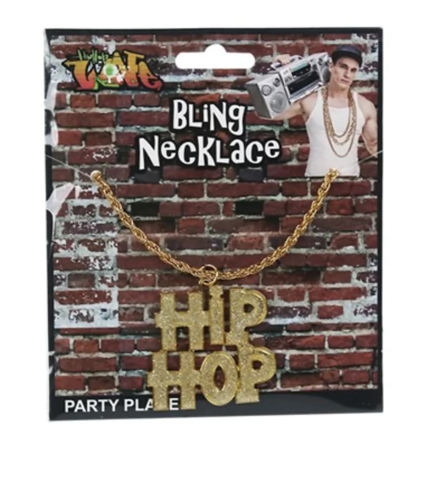 Hip Hop Bling Gold Necklace