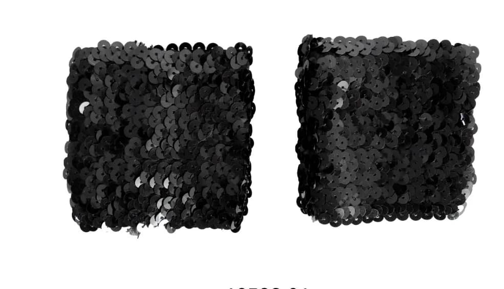Sequin Wristbands (Black)