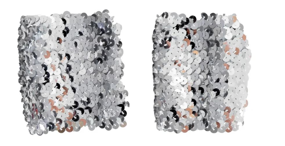 Sequin Wristbands (Silver)