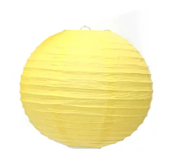 Round Paper Lantern (10ft) - Yellow